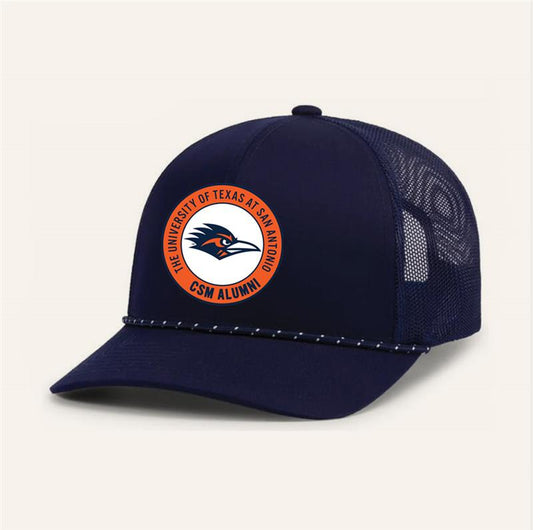 CSM Alumni Navy Trucker Hat w/Rope
